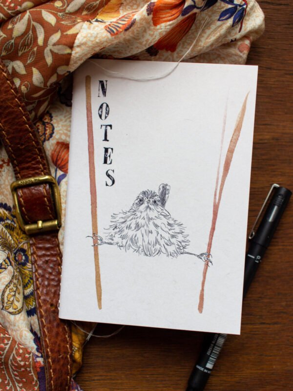carnet illustré oiseau fait main