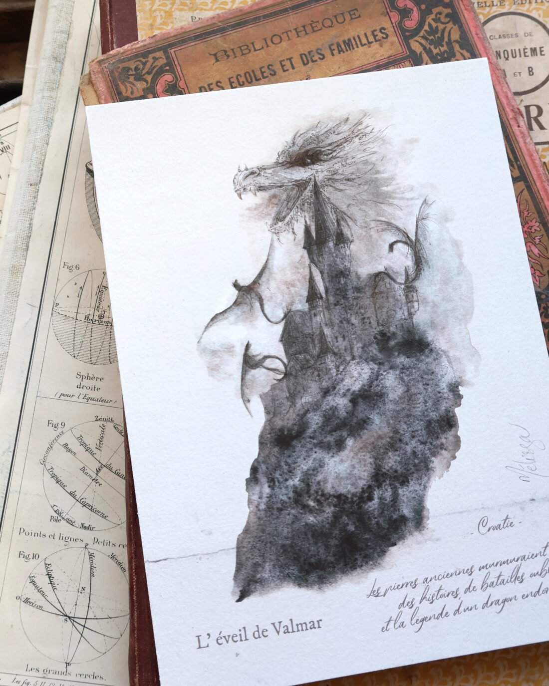 Valmar, le dragon - illustration d'un conte perdu